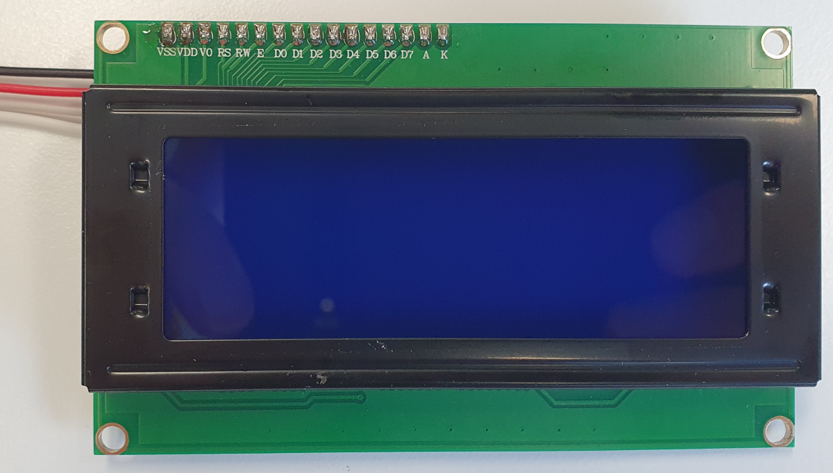 LCD Display 4 Rows Front