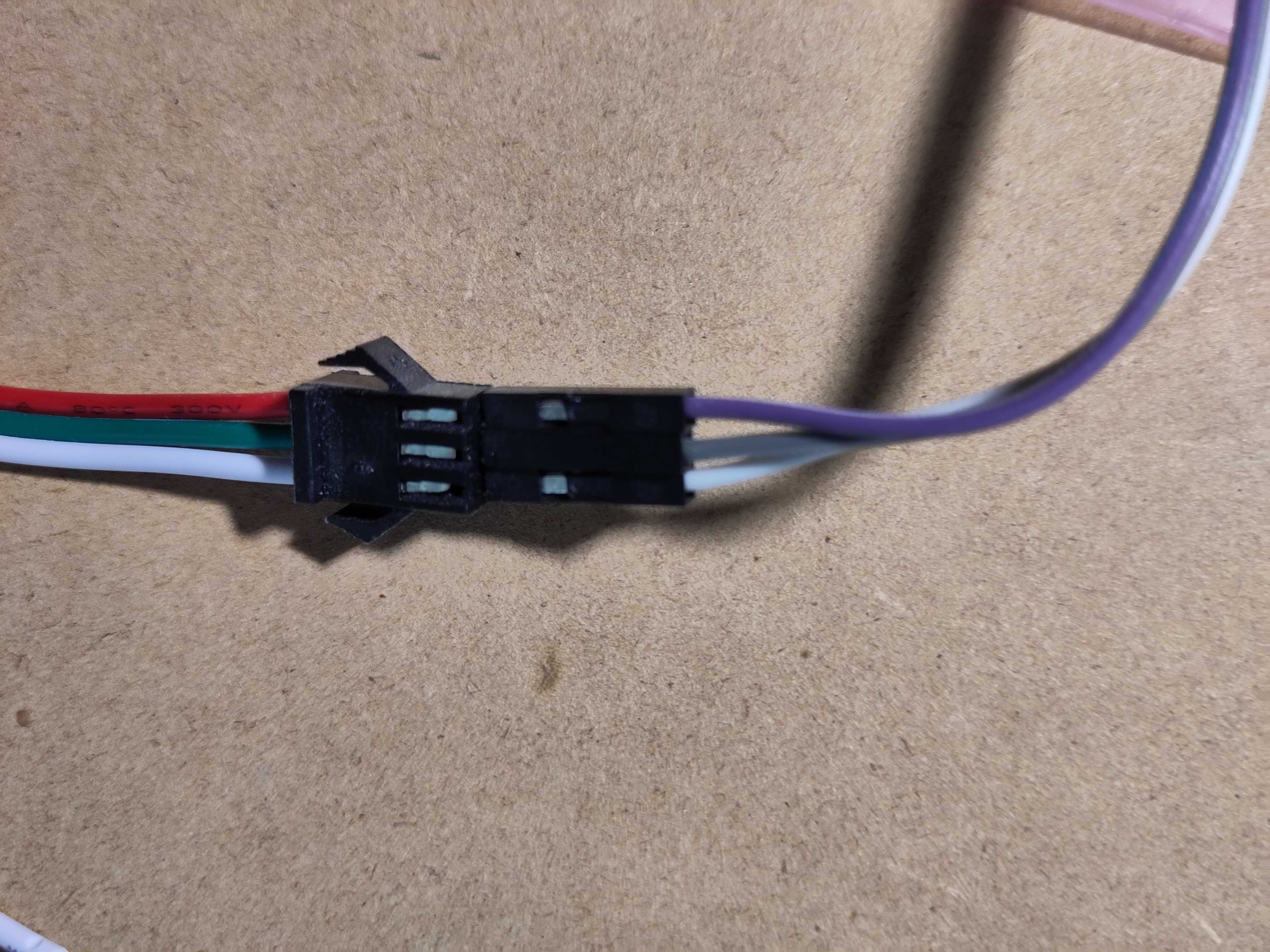 Connections for the LED strip