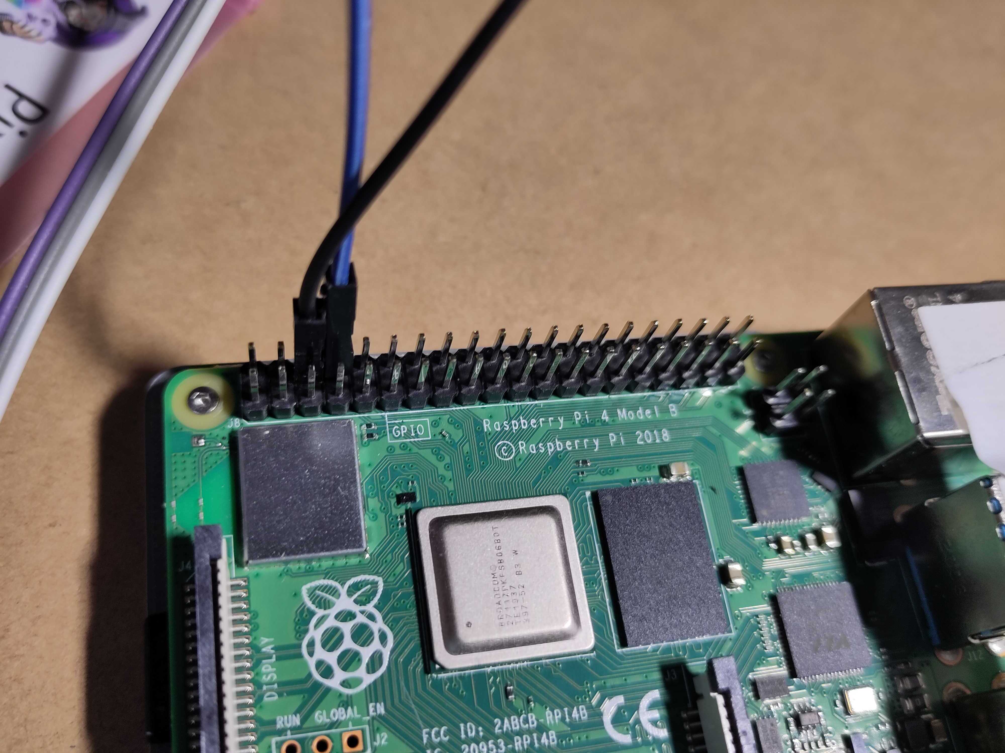 Connections on the Raspberry Pi
