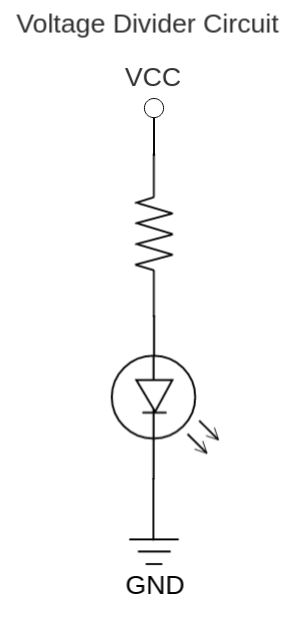 Voltage Divider electrical drawing